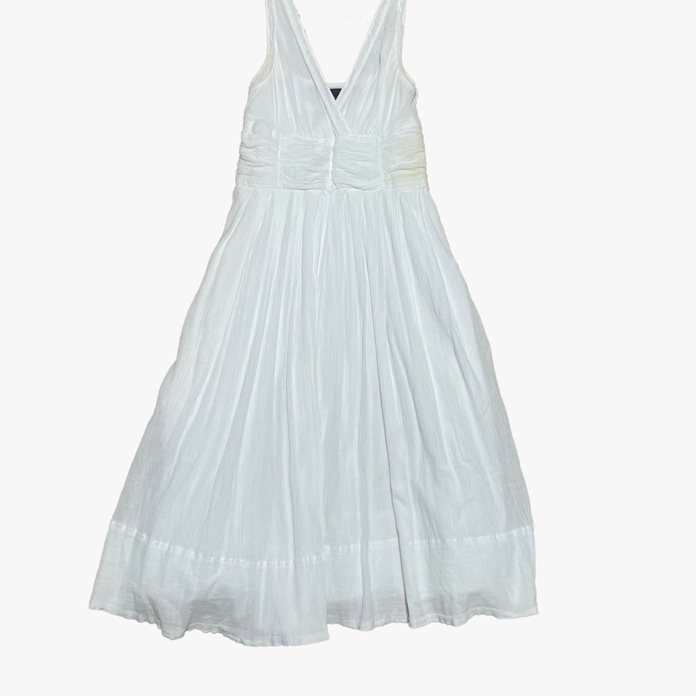 Marc Jacobs White Flowy Sleeveless Dress with Pockets
